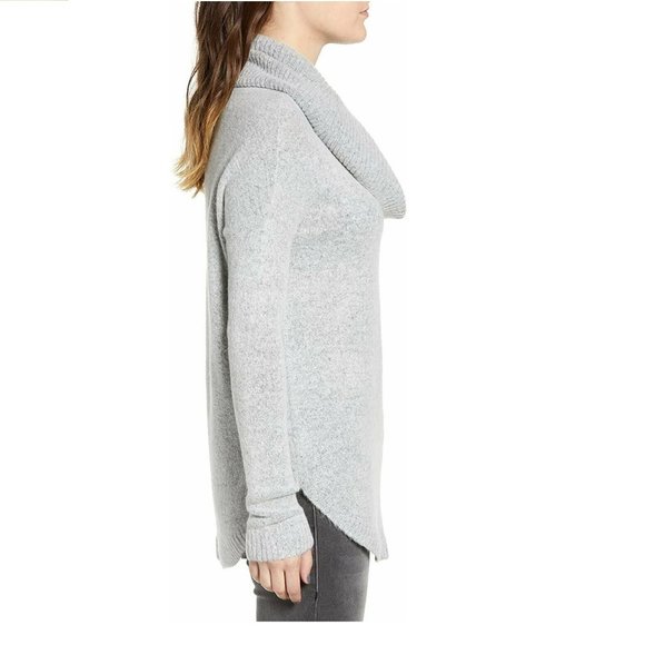 Dreamers by Debut Women's Cowl Neck Tunic - Size Small - Grey - Picture 3 of 3